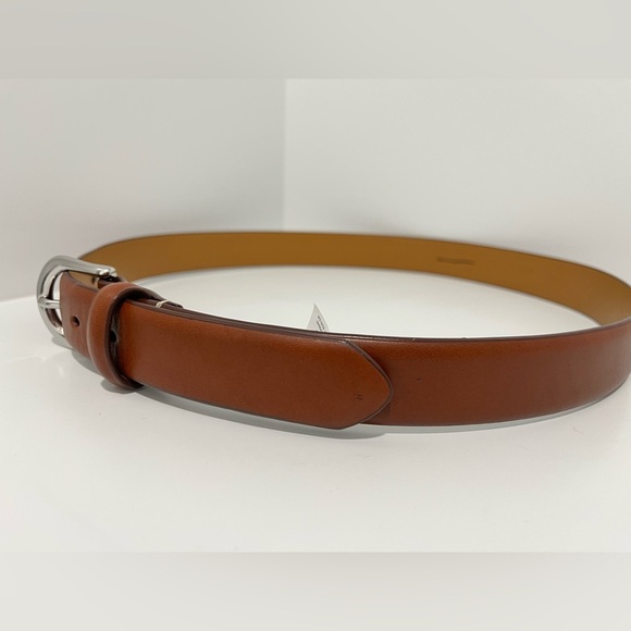 J. Crew Mens Leather round-buckle dress belt in Burnished Sienna size 34 - Picture 8 of 12
